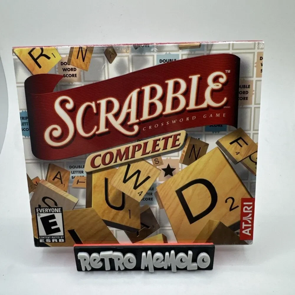 Atari Scrabble Complete 2003 CD-ROM Game E For Everyone Crossword NEW-SEALED